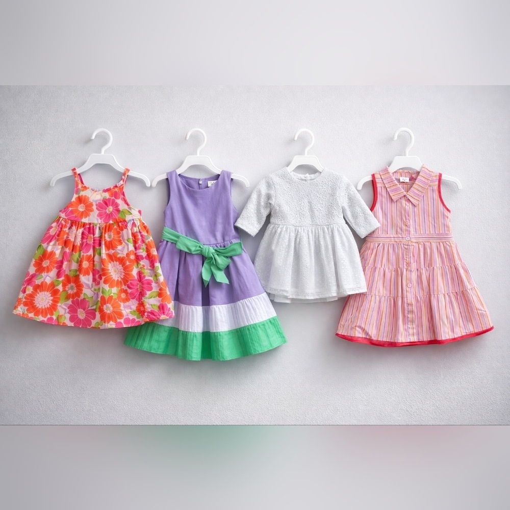 Summer Baby Dresses Lot Bundle = 4 pieces